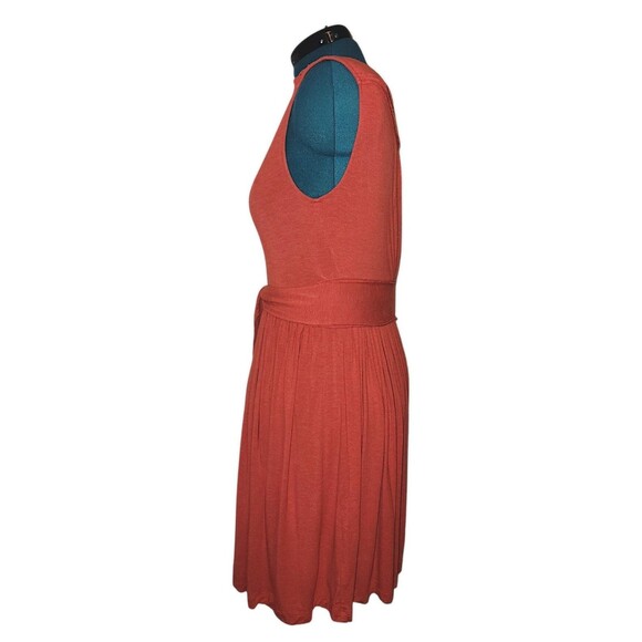 PLENTY by Tracy Reese Dress Persimmon V Neck Joanne Jersey Fit & Flare Sz L - Picture 3 of 6